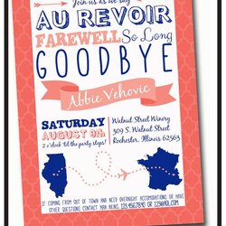 Superior Going Away Party Invitation By On Invitations Template Elegant Lovely Invite Leaving Invites