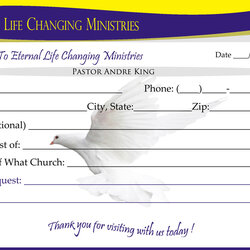 Eternal Life Visitor Card Creative Kingdom Designs Within Church Impressive Template Word