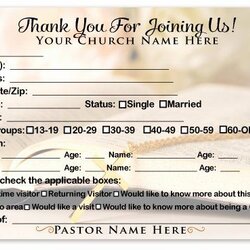Brilliant Church Visitor Card Template Word Beautiful Cards Printable Templates Business Religious Greetings