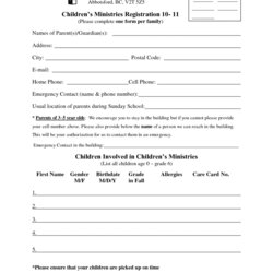 Wonderful Church Visitor Card Template Word Impressive Throughout Enrollment Forms Intended
