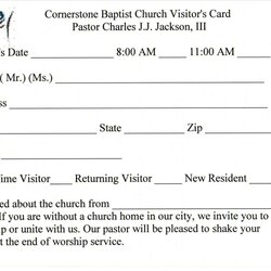 Worthy Printable Church Visitor Card Template Membership Cards Related Keywords Within Word