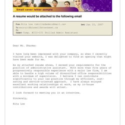 Perfect Job Application Email How To Create Download