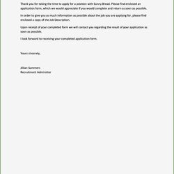 Tremendous Job Application Email Sample Letters Resignation Formal Stunning Resume