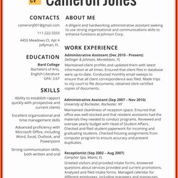 Magnificent Top Free Resume Templates Of Updated Resumes Examples