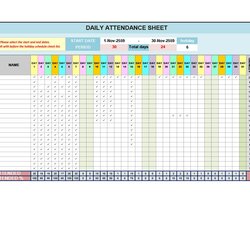 Outstanding Student Attendance Tracker Excel Templates