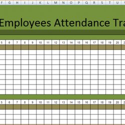 Preeminent Printable Employees Attendance Sheet Templates Calendar Employee Tracker Excel Tracking