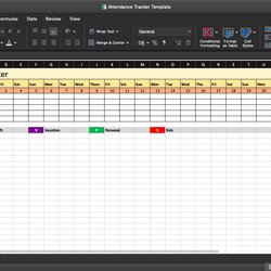 Cool Employee Attendance Tracker Free Excel Templates Template Software Source