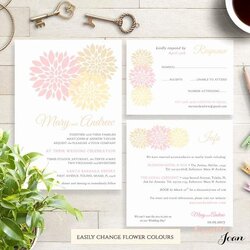 Pink And Gold Invitation Template Fresh Wedding In