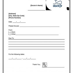 Fine Excuse Bonus Shocking Scottsdale Disability Doctor Template For Work Design