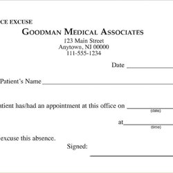 Doctors Excuse For Work Template Business Excuses Note Dr Printable Fake Medical Example Document Free