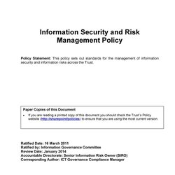 Wonderful Information Security Policy Templates