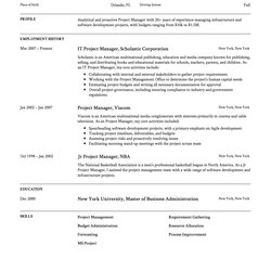 Project Manager Resume Full Guide Examples Word Template Finance Sample Templates Samples Director Writing
