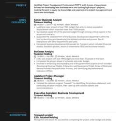Project Manager Template Word Free Download Image