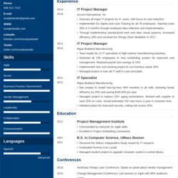 Capital Project Manager Resume Examples Templates For Oyster