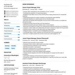 Project Manager Resume Example Writing Tips For Format