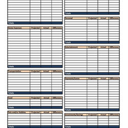 Outstanding Personal Monthly Budget Form