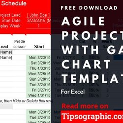 Sterling Agile Project Plan Template For Excel With Chart Free Download Templates Management Choose Board
