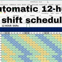 Weekly Shift Schedule Template Excel