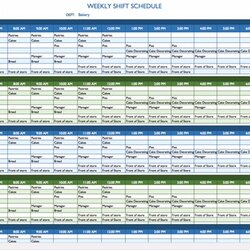 Hour Shift Schedule Template Printable Receipt Excel Employee Monthly Rotating Weekly Templates Work