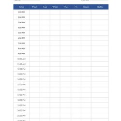 Swell Hours Schedule Templates Doc Excel Free Premium Hour Template Shift