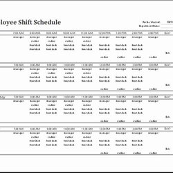 Superior Hour Shift Schedule Template Lovely Excel