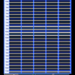 Printable Hour Schedule Template Templates