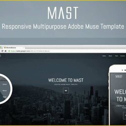 Swell Adobe Muse Templates Free Of Mast
