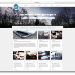 Fine Free Adobe Muse Templates Themes Template One Page