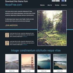 The Highest Quality Adobe Muse One Page Photography Resume