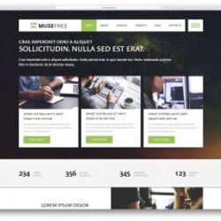 Brilliant Free Adobe Muse Templates Themes Ultimate Business Template