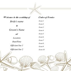 Spiffing Printable Wedding Program Examples Templates Template Lab