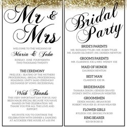 Copy Of Wedding Program Ts