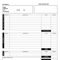 Swell Free Blank Estimate Form Large