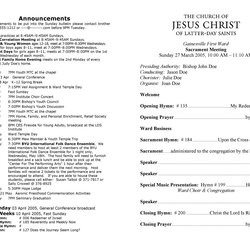 Tremendous Free Printable Church Bulletin Templates