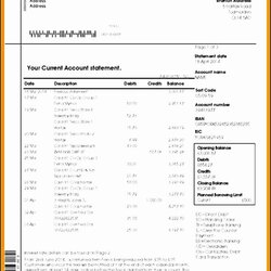 Sterling Pin On Credit Card Statement Statements Letterhead