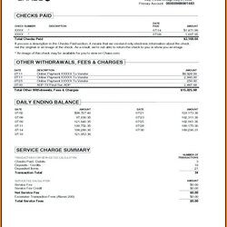 Fake Bank Statement Template Download Resume Examples America