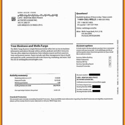 The Highest Quality Free Bank Statement Template Of Fake