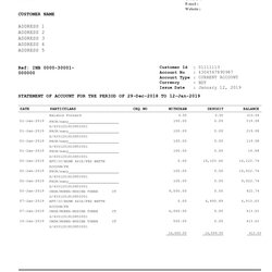 Real Fake Bank Statement Templates Editable Template Kb