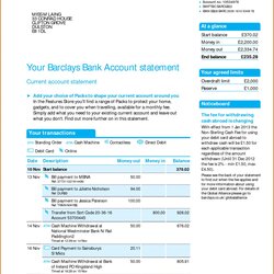 Preeminent Bank Statement Fake Template Bill Utility Card Credit Templates Create Account Sample Statements