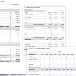 Capital Accounts Receivable Excel Spreadsheet Template Collection Cash Flow Statement