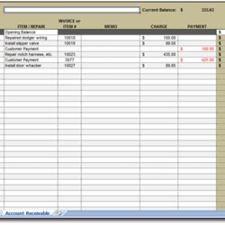 Account Receivable Payable Spreadsheet Accounts Check Template Accounting Customer Register Vendor Basic