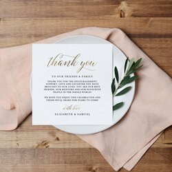 Supreme Wedding Thank You Note Template