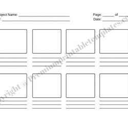 Eminent Storyboard Template For Film Printable In Word