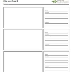 Great Blank Storyboard The Story Board Shown Below Can Used To Retell Film Template Templates Kids