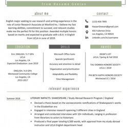 Splendid College Student Resume For Part Time Job Example Template