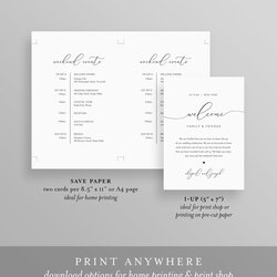 Out Of This World Welcome Bag Letter Template Wedding Note Printable Instant Editable Itinerary Agenda