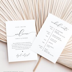 Sublime Welcome Bag Letter Template Wedding Note Printable Itinerary