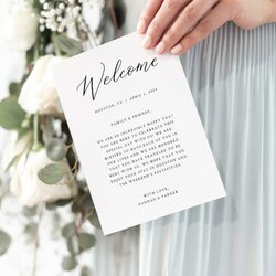 Superior Wedding Welcome Bag Letter Template Free