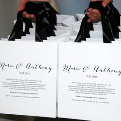 Legit Custom Wedding Welcome Letter Bags With Satin Ribbon