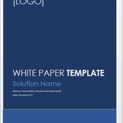 High Quality White Paper Templates Ms Word Forms Checklists For Template Blue Documents Nice Papers